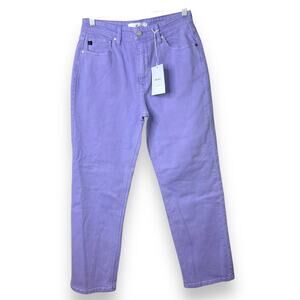 KanCan NWT Zandria Lavender Purple Ultra High Rise 90's Straight Leg Jeans 6/28